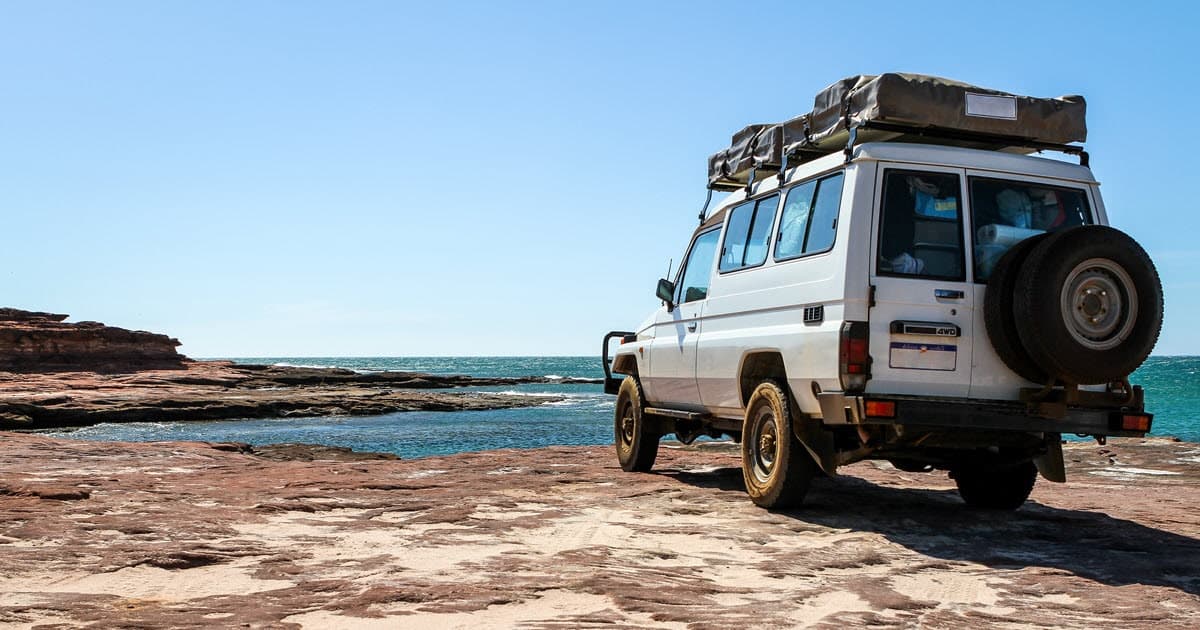 79 Series Land Cruiser on a WA 4WD track